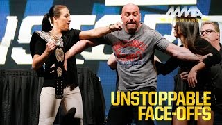 UFC Unstoppable Press Conference Staredowns [upl. by Gregoor244]