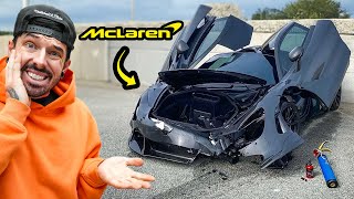 I REBUILT A WRECKED MCLAREN 720s THEN IT SET ON FIRE [upl. by Chaiken]