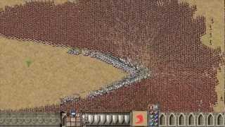 Stronghold Crusader 1000 Knights vs 9000 Arabian Archers [upl. by Enirroc]