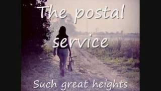 The postal service  Such great heights Lyrics ingles  español [upl. by Einnos]