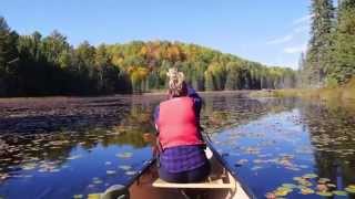 Fall Canoeing in Algonquin Boot Lake [upl. by Noskcaj]