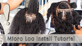 How To  Micro Loc Extensions Human Hair  Microlocs Installation Tutorial [upl. by Blair436]