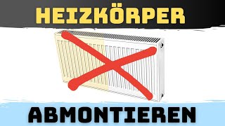 Heizkörper abmontieren im laufenden Betrieb für die Renovierung [upl. by Metcalf693]