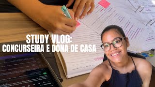 STUDY VLOG  Começando a estudar para concurso  Concurseira economista e dona de casa [upl. by Krys]