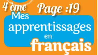 Mes apprentissages en français 4EAP page 19 [upl. by Rebme288]