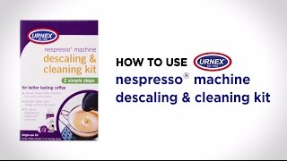 How To Use  Nespresso Machine Descaling amp Cleaning Kit [upl. by Arie]