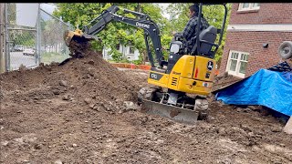 Grading and Backfilling With A Mini Excavator [upl. by Llemej5]