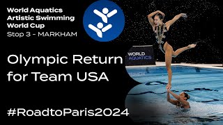 Team Event 🇺🇸 USA 🇺🇸 Returns to the Olympics I Artistic Swimming [upl. by Eeram524]