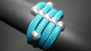 Bracciale Adhara Tecnica Climbing Rope Jewellery  PerlineBijouxcom [upl. by Orecic]