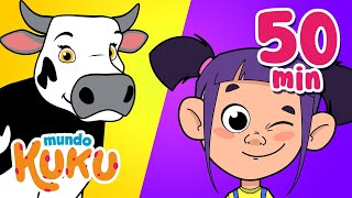 Los 20 Mejores Videos Educativos para Niños en Preescolar 50 minutos Mundo Kuku [upl. by Dumah]