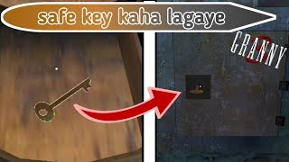 granny 3 me safe key kaha lagaye  where do we use safe key in granny 3 [upl. by Chi117]