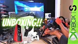 Unboxing the Xbox Series S Console Get Drivehub adapter instead Thrustmaster T300RS [upl. by Mayne561]