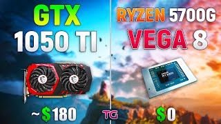 GTX 1050 Ti vs Ryzen 7 5700G VEGA 8  Test in 8 Games l 1080p [upl. by Vernon]