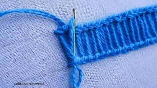 Basic Hand Embroidery Part  60  Ladder Stitch tutorial [upl. by Kolva]