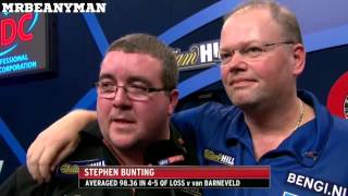 Raymond van Barneveld Stephen Bunting Interview Darts World Championship 20142015 HD [upl. by Rama]