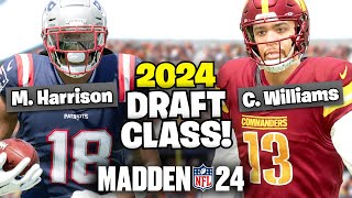 2024 DRAFT CLASS FRANCHISE SERIES IN MADDEN 24 EP 1 [upl. by Symons]