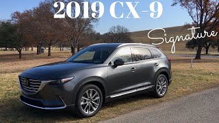 Blurring Luxury Lines2019 Mazda CX9 Signature Review [upl. by Annagroeg465]