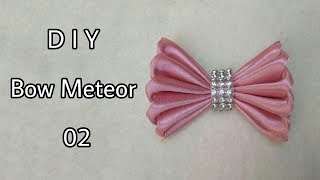 DIY ll Tutorial Bow Meteor ll Handmade Hokky Craft 02 [upl. by Rebmat973]