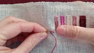 Elizabethan Ladder Stitch tutorial [upl. by Auqined]