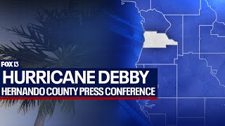 Hernando County Hurricane Debby press conference [upl. by Roseanna]