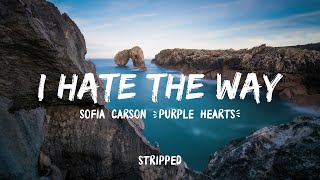 Sofia Carson  I Hate the Way Stripped Lyrics [upl. by Diane-Marie]