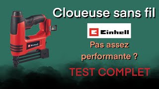 Review et test Cloueuse sans fil TECN 18 LiSolo Einhell avis [upl. by Meter]