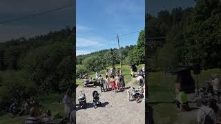 Dancing around the quotMidsommarstångquot sweden midsommar midsummer swedish tradition [upl. by Lenad]