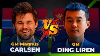 Magnus Carlsen vs Ding Liren  Blitz Chess Offline 53 [upl. by Kiele125]