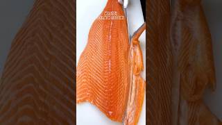 Salmon FILLETING Tachniques guide Part 1  SalmonCutting SalmonASMR SalmonSashimi [upl. by Summer]