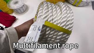 PP Polyester Nylon Multifilament Twisted Rope [upl. by Sylvanus166]