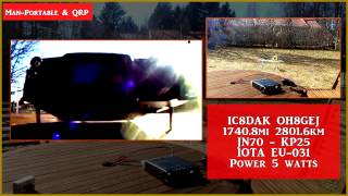 QRP QSO IC8OH8 15M  Yaesu FT817 FLOOP [upl. by Neibaf]