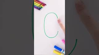 Write the Alphabet Capital Letter C kidslearning kidsvideo educationalplay preschool alphabet [upl. by Einuj]