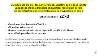 administering an alpha blocker before beta blockers [upl. by Leanora425]