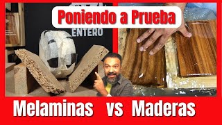 ¿ MADERA o MELAMINA  para la fabricación de cocinas precios resistencia y durabilidad [upl. by Zaria]