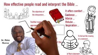 How EFFECTIVE people read and interpret the Bible Part 2 Dr Myles Munroe [upl. by Elicia492]