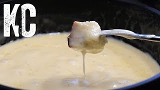 CHEESE FONDUE IN 10 MINUTES  Super Easy Recipe [upl. by Idurt843]