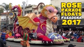 Rose Parade 2017 amazing flowercovered floats in Pasadena California [upl. by Karry]