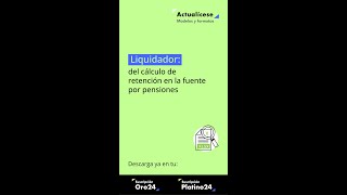 🚨 Liquidador del cálculo de retención en la fuente por pensiones [upl. by Garrick]