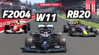 Clash Of The Titans W11 vs RB20 vs F2004 [upl. by Akenom]