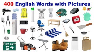 Learn 400 English Words with Pictures  English Vocabulary for Kids [upl. by Anoirb]