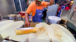 Jamnagars Famous Bajarang Dosa  Awesome way to make Dosa  Indian Street Food [upl. by Tompkins936]