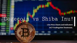 🔴 Dogecoin vs Shiba Inu LIVE charts livecrypto crypto2024 dogelive BTC [upl. by Downe]