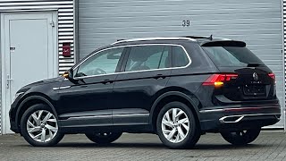 Volkswagen NEW Tiguan Elegance 2022 in 4K Deep Black 18 inch Frankfurt walk around amp detail Inside [upl. by Asiulana]