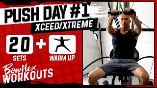 Bowflex Xtreme Push Day Workout  20 min Chest amp Triceps  4 min Core Xceed PR3000 [upl. by Socher]