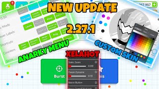 NEW UPDATE MOD IOS ANARKY MENU  CUSTOM SKIN XELAHOT MACRO VERSION 2271 AGARIO MOBILE [upl. by Erait]