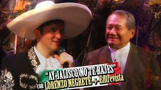 MANZANERO presenta DISCO homenaje a JORGE NEGRETE  LORENZO Negrete canta Ay Jalisco no te rajes [upl. by Jecho]