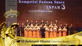 Gracioso Sonora Choir  O Salutaris Hostia  KPS UNPAR 2005 [upl. by Ahseyi]