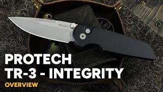 Protech TR3 Integrity  Manual Button Lock Folder  Overview [upl. by Notlih]