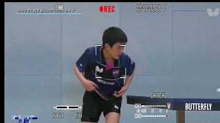 Harimoto Tomokazu  Backhand Topspin [upl. by Moina]