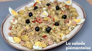 RECETTE D’ÉTÉ LA SALADE PIÉMONTAISE  délicieuse salade de pommes de terre et jambon 🥔 [upl. by Gnilrac]